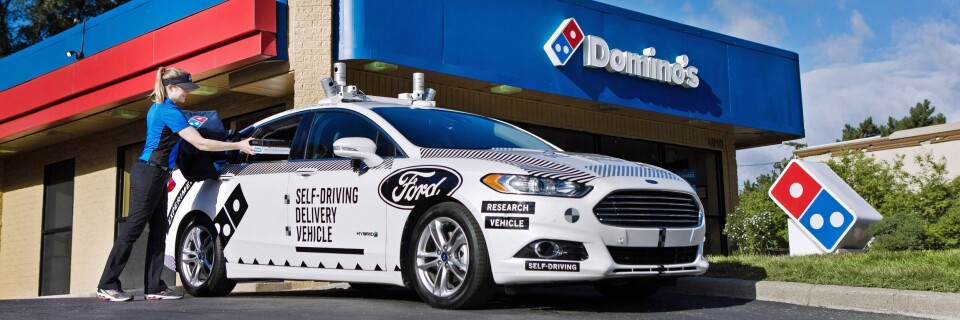Prosjektet er et samarbeid mellom Domino's Pizza og Ford..