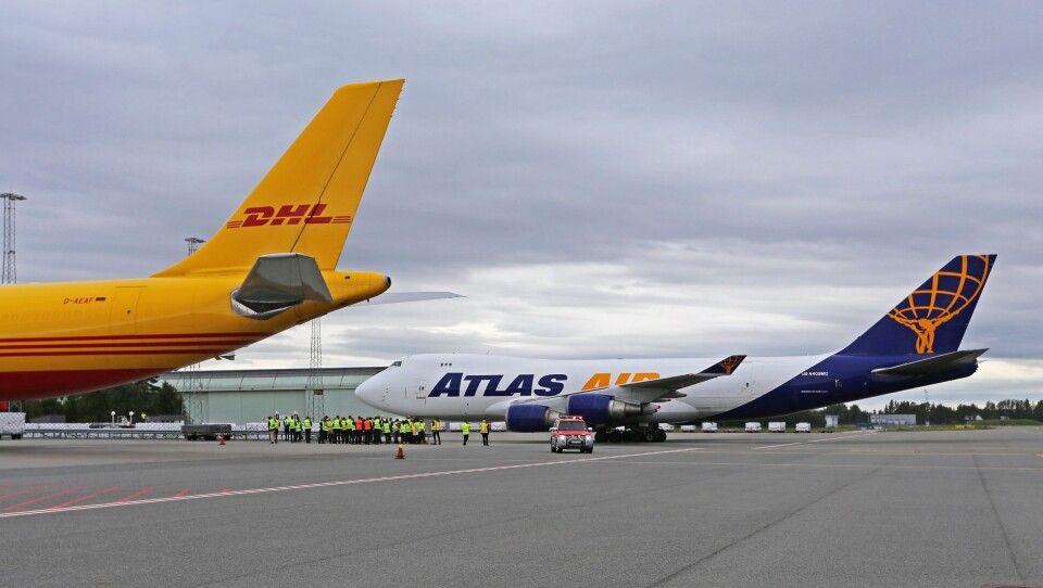 PARTNER: DHL leier en 747-maskin fra Atlas Air til flygningene.