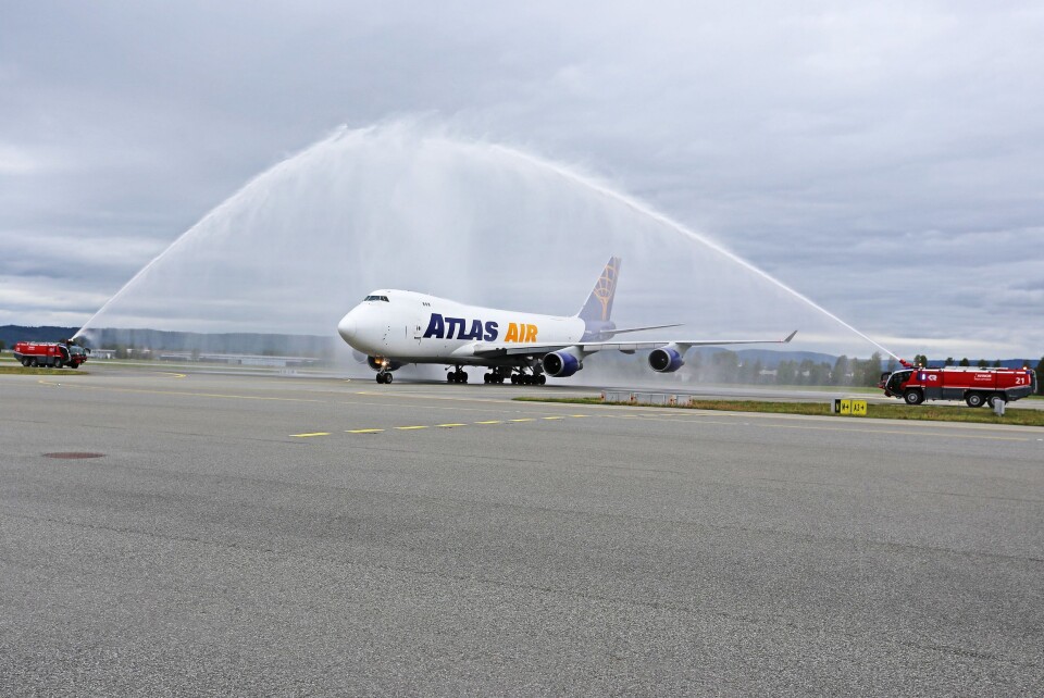 ØKER: DHL har nå to ukentlige avganger med Boeing 747 fra Gardermoen.