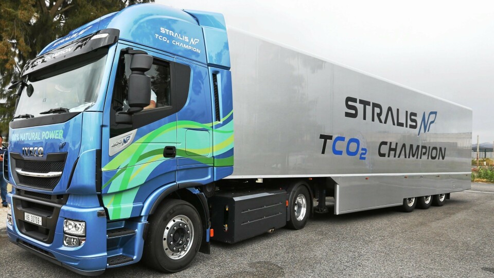 Iveco Stralis NP AS440S40T/P, utstyrt med en Iveco Cursor 9 LNG/CNG naturgass-motor.