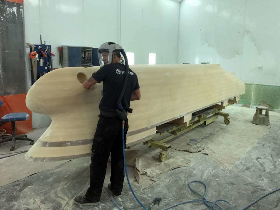 Her er modellen som ble testet Trondheim under bygging. Kontrakt på bygging av selve skipet skal etter planen skrives senere i år.