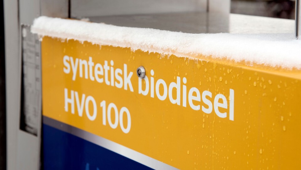 Statoilstasjonen på Økern i Oslo er en av de 10 stasjonene som enn så lenge tilbyr Statoils syntetiske biodiesel HVO 100.FOTO: ESPEN BRAATA