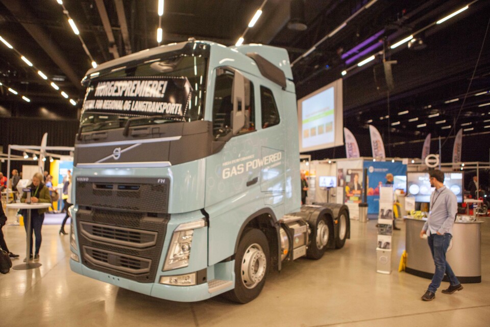 Volvo FH med LNG har en kjørelengde på kjørelengder på opptil 1000 km.