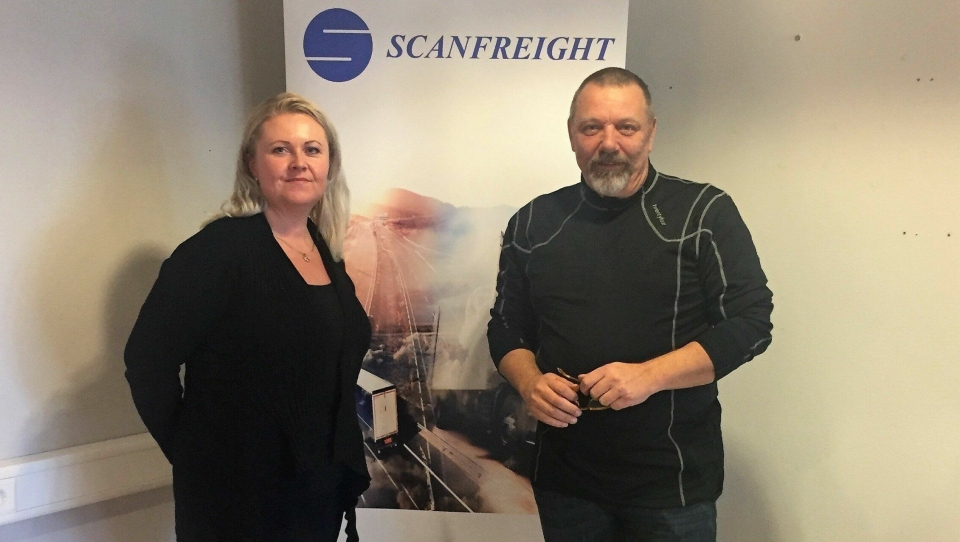 Bente Huse og Steen Brændstrup Jensen, henholdsvis Managing Director og COO/Operations Manager i nye Scanfreight AS er på plass i Kveldroveien på Vinterbro.