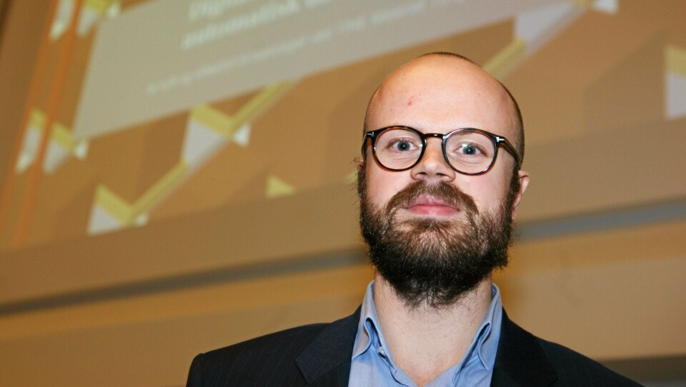 - Meieriet på Tunga er gode på å tappe melk og yoghurt. Men logistikken stopper stort sett i døråpningen til lageret, forteller Mads Refseth. Foto: Per Dagfinn Wolden