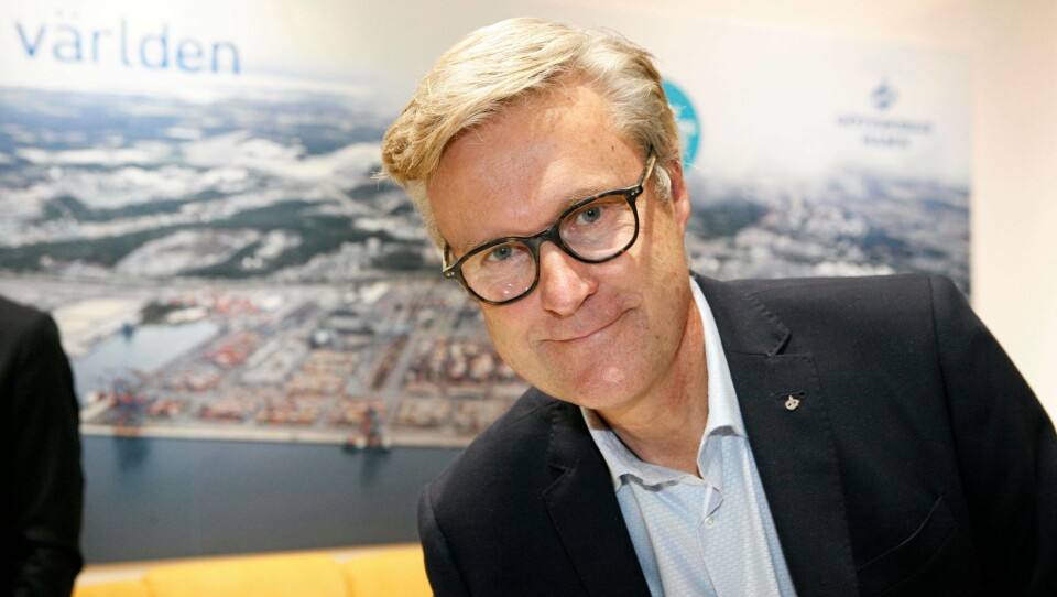 Vi traff Göteborg Hamns VD Magnus Kårestedt på Nordens ledende messe og konferanse for transport- og logistikkløsninger, Transport og Logistik 2017 i Göteborg. Foto: Per Dagfinn Wolden