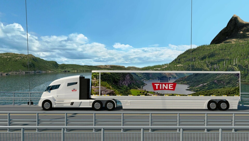 Tine var først ut i Norge med å reservere en Nikola One lastebil.