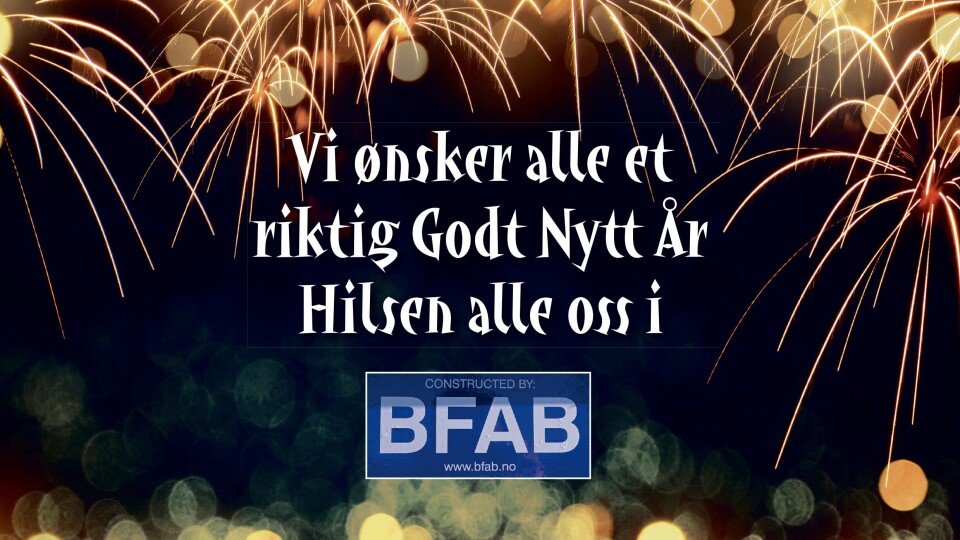 – Godt nytt år!