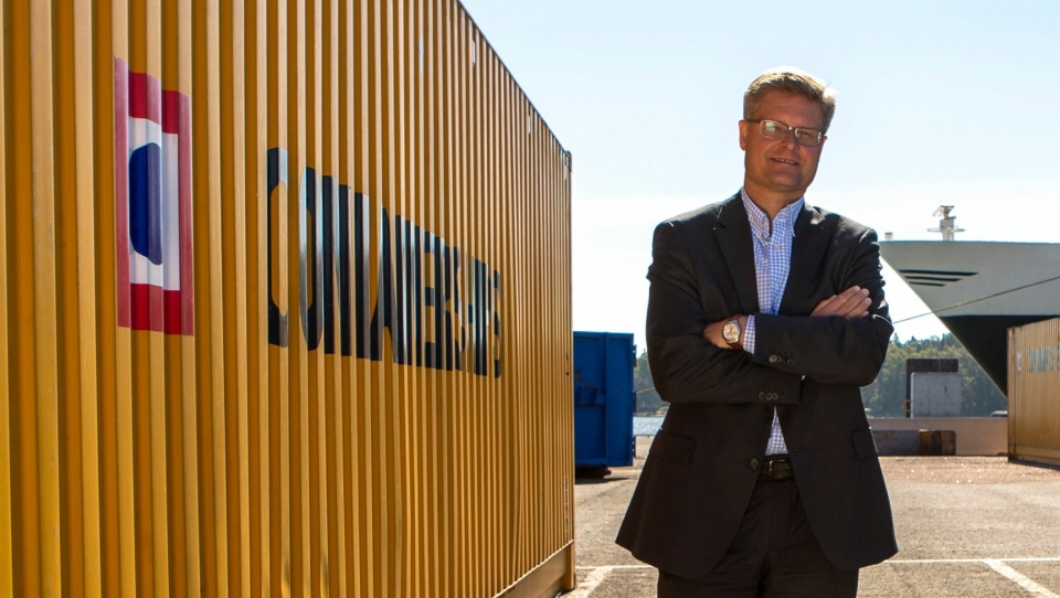 Kari-Pekka Laaksonen, konsernsjef i Containerships, gleder seg til å samarbeide med Viasea på ny Oslo-rute.