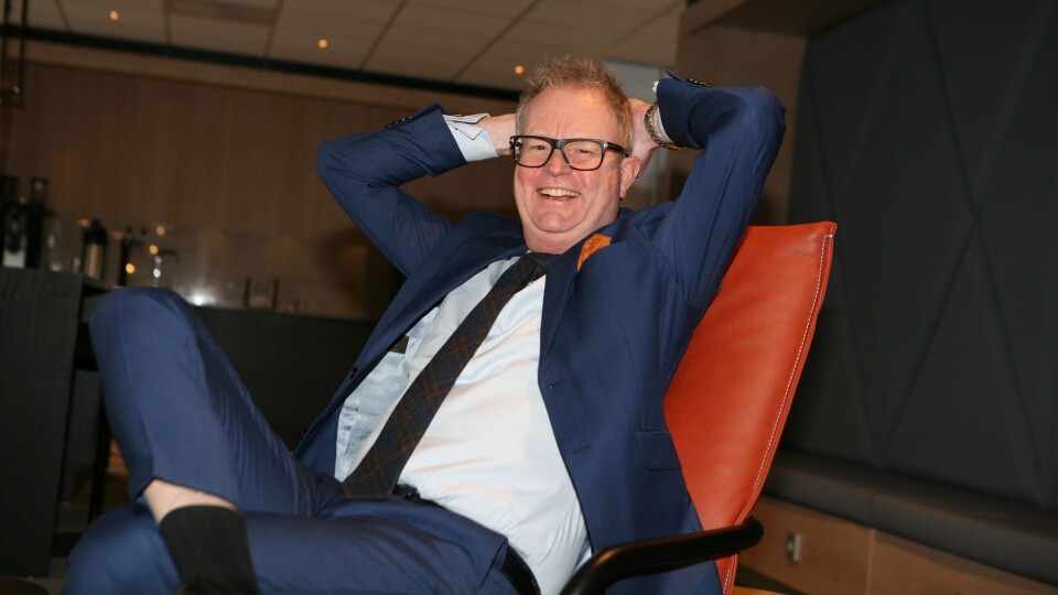 Bjarne Ivar Wist fikk seg en solid tankevekker etter 20 års erfaring med godstransport på skinner. Nå foretrekker han sjøveien. Foto: Per Dagfinn Wolden