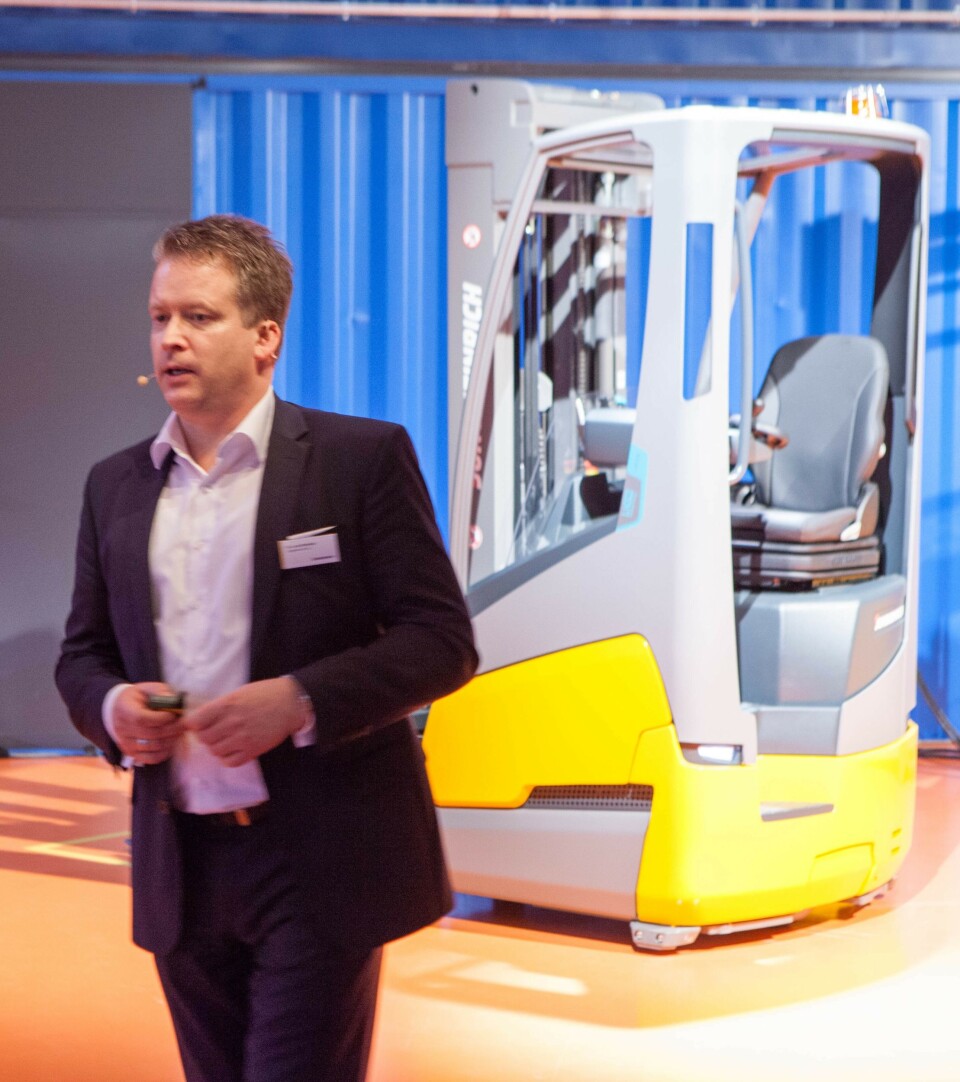 Salgs- og markedssjef i Jungheinrich, dr. Lars Brzoska lover at flere trucker med kompakt batteridesign i flere trucksegemter vil bli presentert framover.