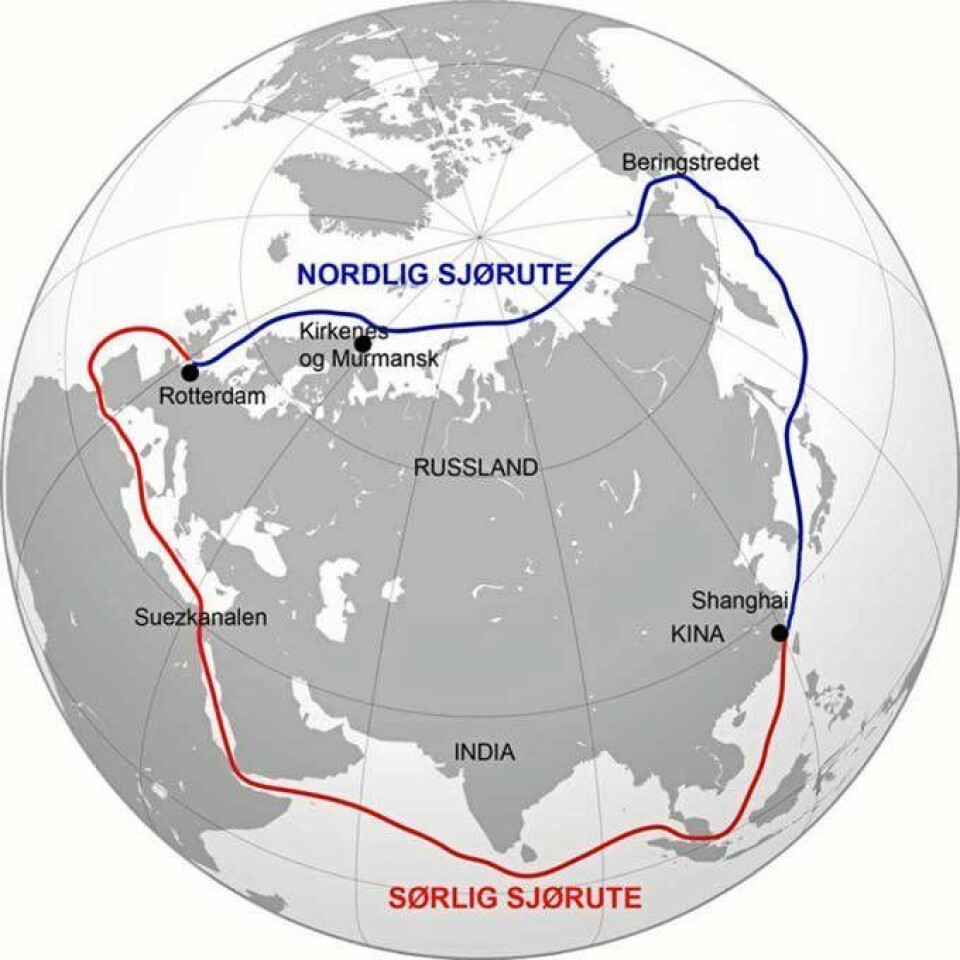 Sjøruten nord for Russland kutter rundt en tredjedel av distansen mellom Det fjerne østen og Europa.