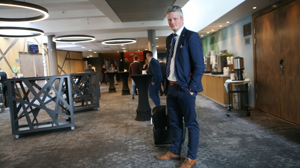 Martin Langaas er konstant på farten for å selge flyfrakt-konseptet som fyller flyene som letter fra Gardermoen med norsk sjømat. Foto: Per Dagfinn Wolden Martin Langaas er konstant på farten for å selge flyfrakt-konseptet som fyller flyene som letter fra Gardermoen med norsk sjømat. Foto: Per Dagfinn Wolden