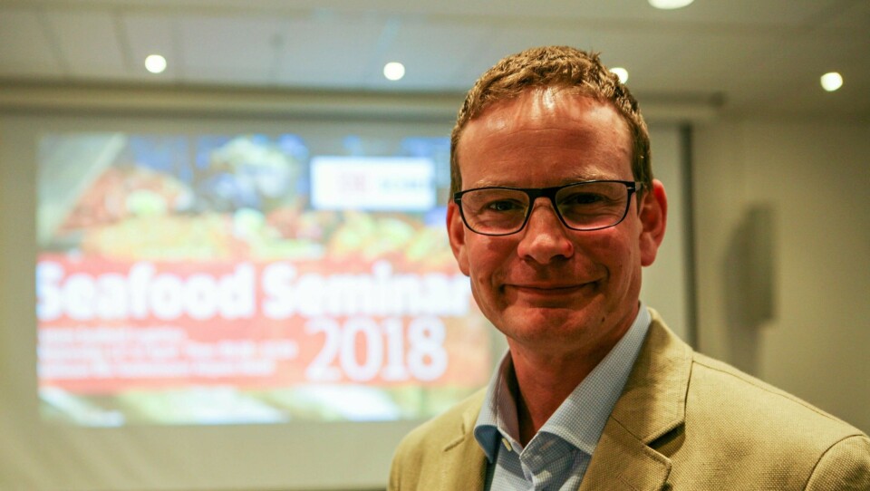 Seniorrådgiver Martin Hlinka i Mattilsynet, som vi traff på Schenkers sjømatseminar denne uken, ønsker seg digitalisering. Foto: Per Dagfinn Wolden