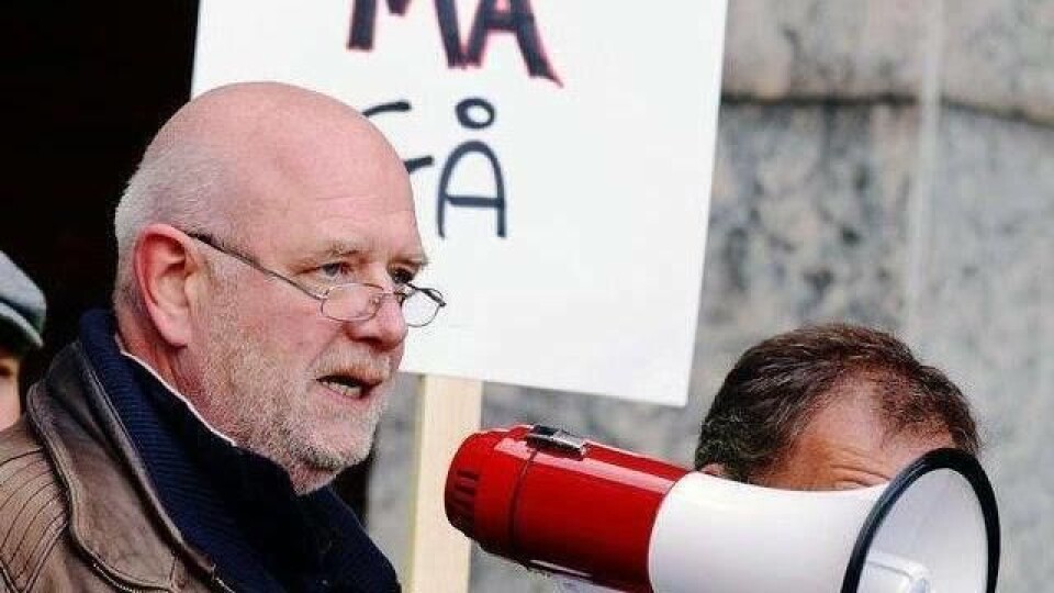 Fagforeningsleder Lars Johnsen roper på flere godstog.