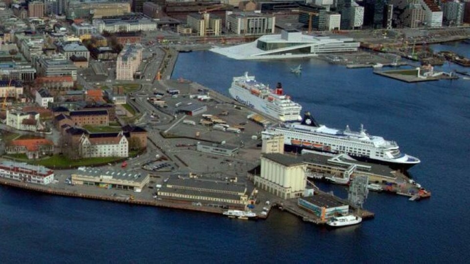 Oslo Havn gjør tiltak for å gjøre hovedstaden renere. Flyfoto: Oslo Havn. Oslo Havn gjør tiltak for å gjøre hovedstaden renere. Flyfoto: Oslo Havn.