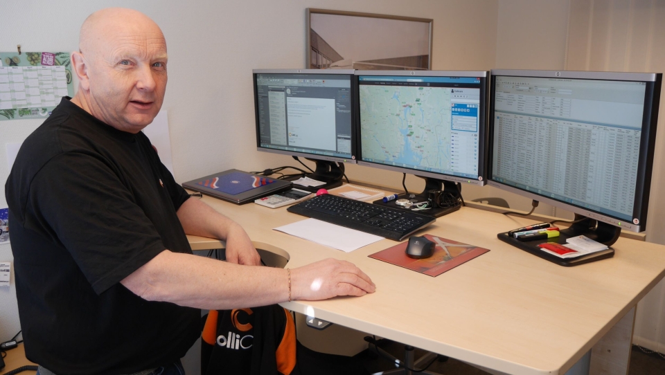 Med et hundretalls enheter å holde styr på, er Kristian Bergli i ColliCare glad for oversikten fra Track Norge gir.