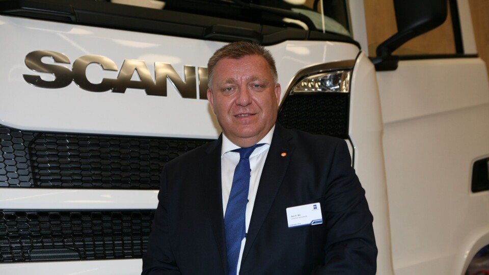 – Det hjelper lite å kjempe for lastebilnæringen hvis vi ikke får rekruttert sjåfører, understreker adm. direktør Geir A. Mo i NLF. Foto: Per Dagfinn Wolden