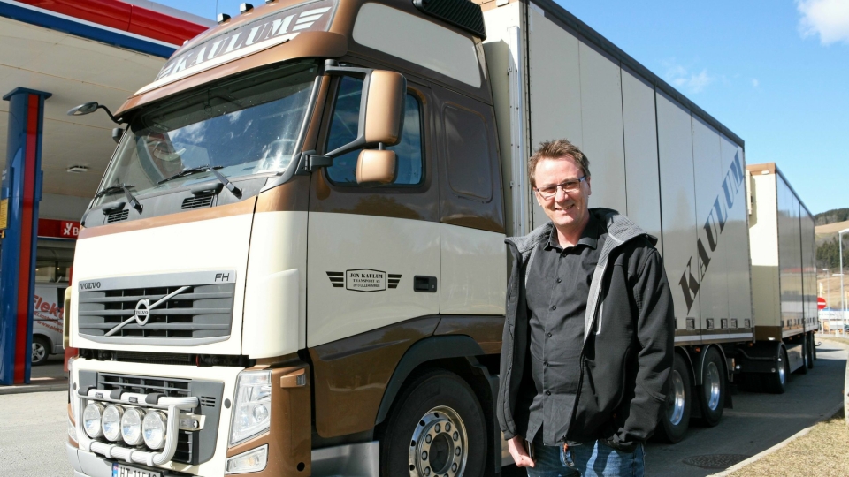 For Charles Galaasen er lastebilen hjertet i transport- og logistikkvirksomheten. Foto: Per Dagfinn Wolden