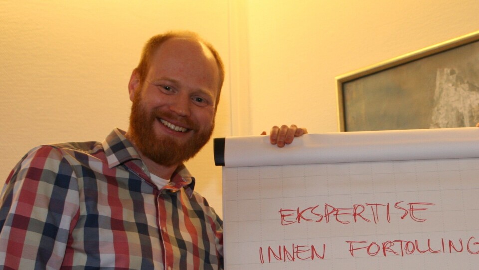 Harald Halvorsen d.y. i Harald Halvorsen Spedisjon AS forteller at speditørene er viktigere enn noen sinne. (Foto: Per Dagfinn Wolden)