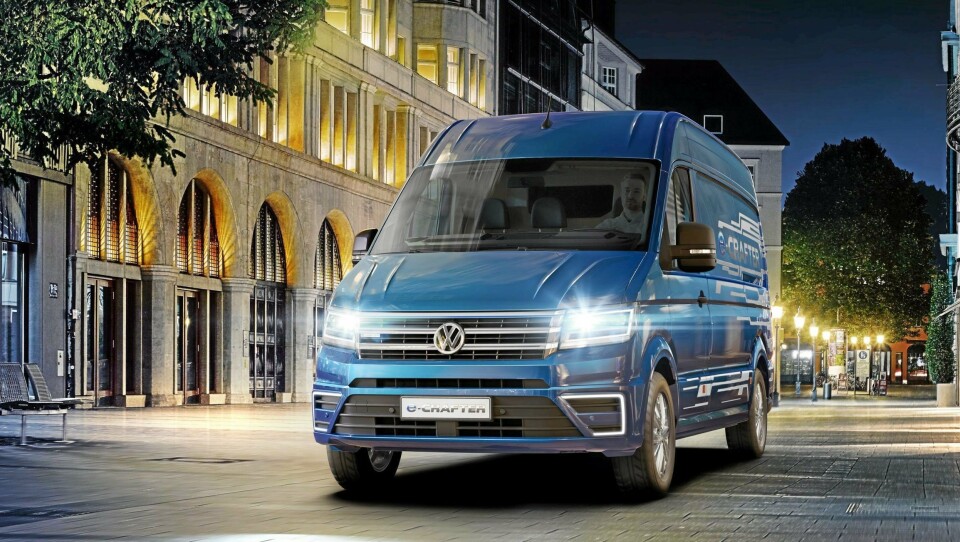 Volkswagen e-Crafter kommer for salg høsten 2018. Volkswagen e-Crafter kommer for salg høsten 2018.