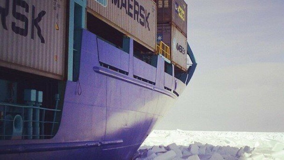Med containere gjennom Arktis