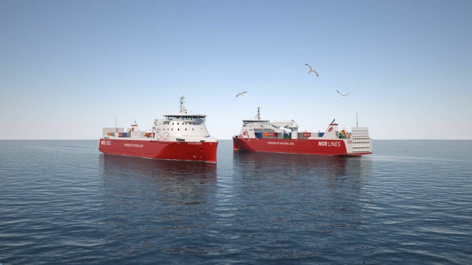 Kraftanstrengelse av Samskip/Nor Lines