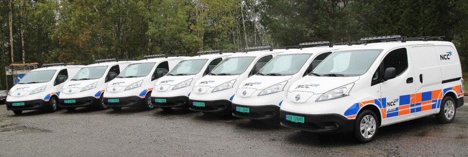 Totalt ti Nissan NV200 varebiler skal operere for NCC i Oslo-området.