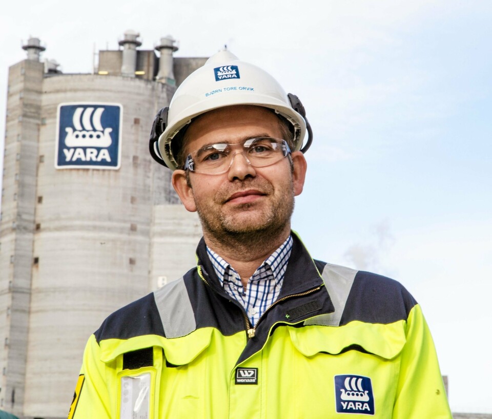 VINNER: Bjørn Tore Orvik er Project hub manager Scandinavia hos Yara International, og mannen bak Yara Birkeland. VINNER: Bjørn Tore Orvik er Project hub manager Scandinavia hos Yara International, og mannen bak Yara Birkeland.