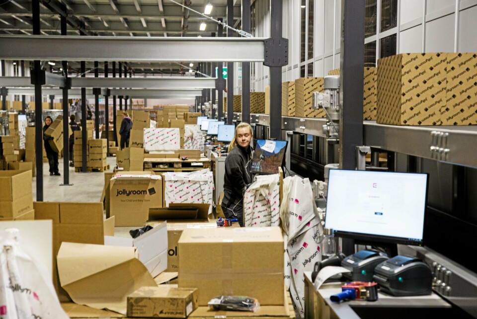 Jollyroom. Netthandelslager i Göteborg.