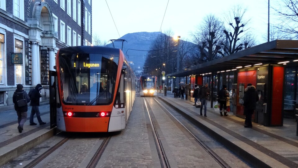BYBANEN I BERGEN: Dette er ikke en ideell løsning, mener artikkelforfatteren.