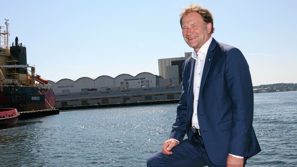 Halvard Aglen har fått et stort ansvar i utvikling og vekst av næringslivet langs kysten som styreleder i Norske Havner. Foto: Per Dagfinn Wolden