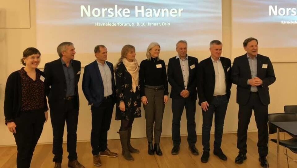 Det nye styret i Norske Havner 2019.