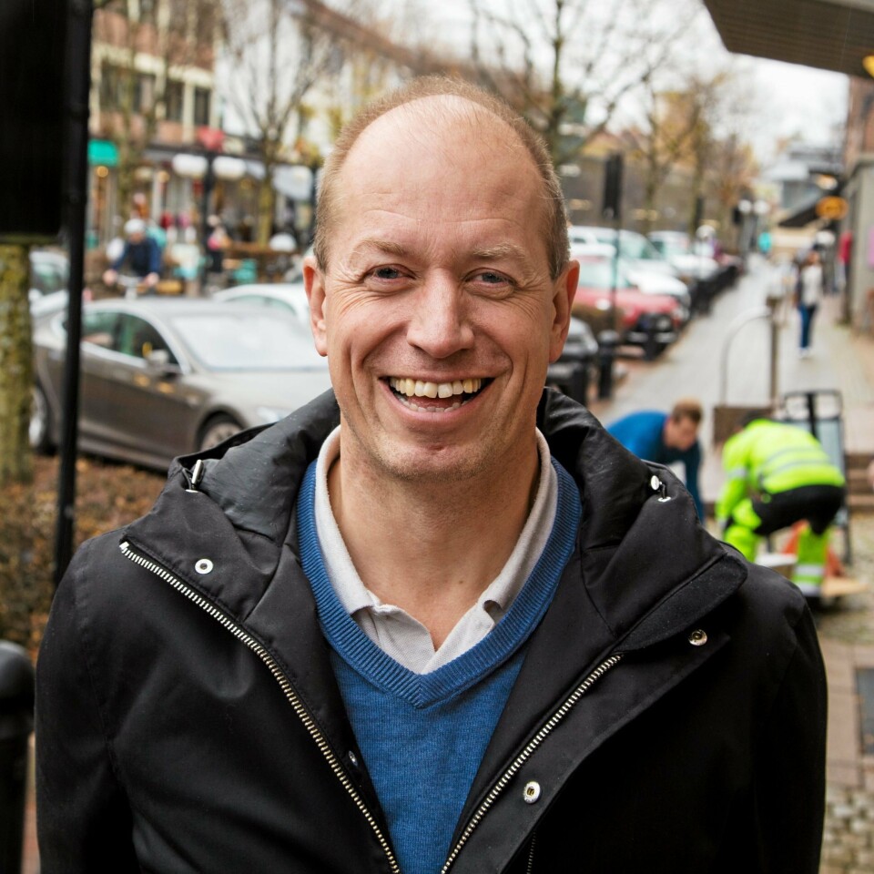 SATSER: Hans Erik Karsten er daglig leder og styreformann i det norske oppstartsselskapet IntSpo, som har hovedkontor i Asker. SATSER: Hans Erik Karsten er daglig leder og styreformann i det norske oppstartsselskapet IntSpo, som har hovedkontor i Asker.