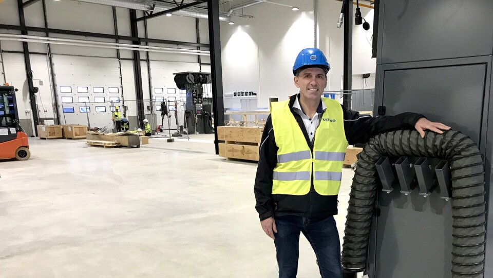 Daglig leder Ove Kjærstad ved Volvo Truck Center Gardermoen gleder seg til å ta imot gamle og nye kunder på det splitter nye anlegget på Hovinmoen ved Gardermoen.
