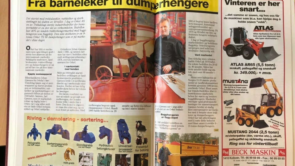 Jarl Gjønnes var i ung alder stolt eier av en Orkel trehulssykkel. I dag har han lagt verden under sine føtter.