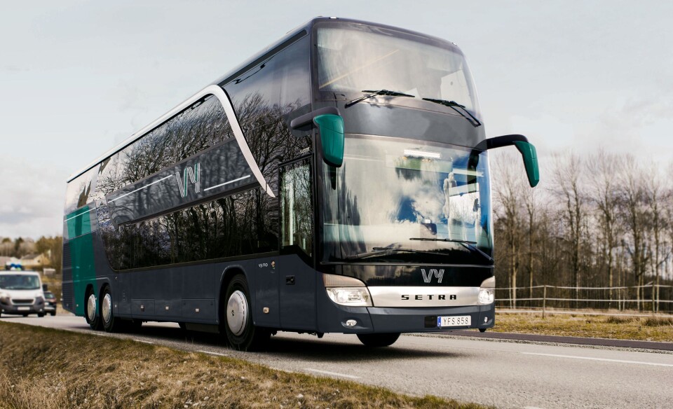 Slik vil bussene til Nettbuss bli seende ut.