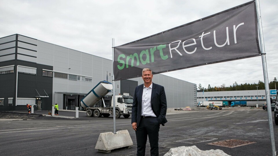 Eier og konsernsjef i SmartRetur, Søren Eriksen, gleder seg over vekst og utvidelse av virksomhetsområde.