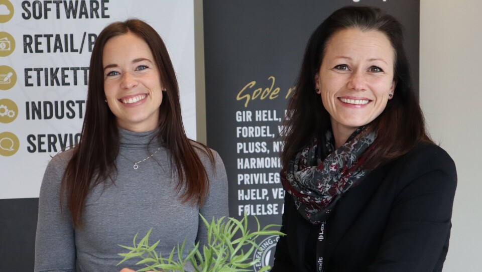 Annett Malmo (t.h.) sammen med Ida Lillemo skal få den nye avdelingen til å fungere optimalt fremover.