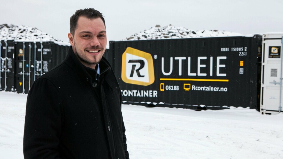 Richard Anfinsen Sandvik startet Rcontainer i 2007. Nå skifter selskapet navn til Reblock.