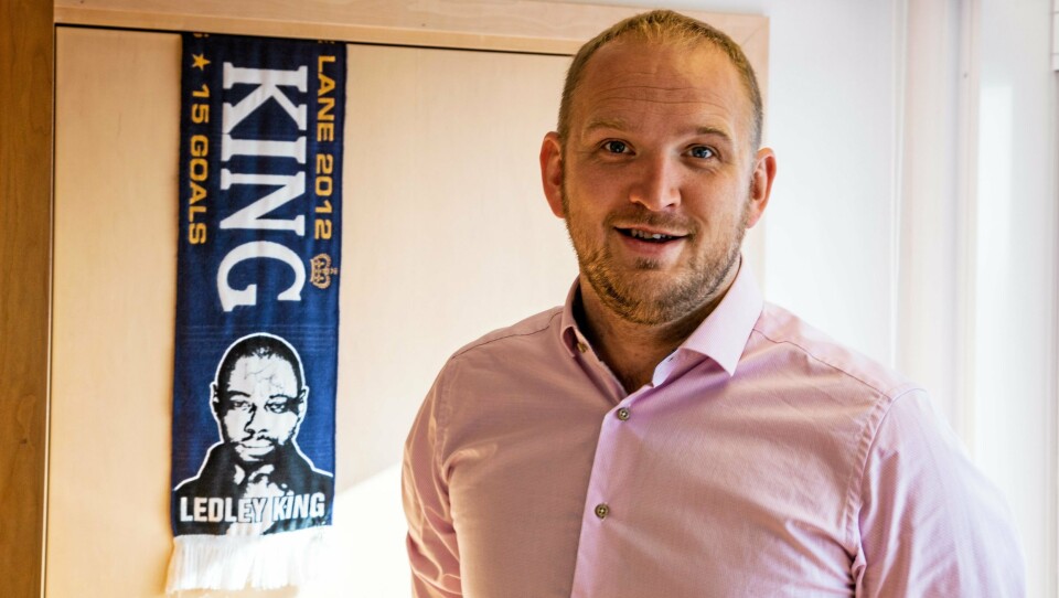 Det eneste Birger Solvang i Logistikkforeningen hadde å anføre mot samferdselsministeren er hans favorittlag i fotball, som er Tottenham. - Det er Manchester United som ruuuler, smiler Solvang. (Og tar selvfølgelig feil :))