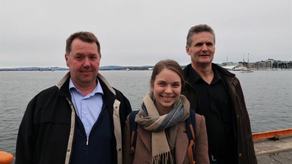 Carl Johan Hatteland fra Oslo Havn sammen med Elin Osnes Strand og Trond Sikveland fra Kristiansand Havn