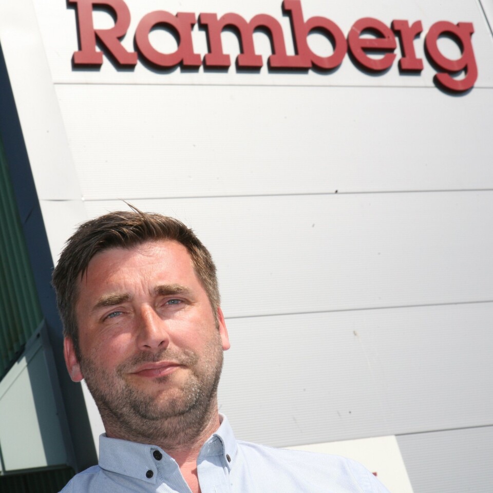 Salgs- og markedssjef Thomas Lindland har vært glødende dedikert til Ramberg gjennom 18 år. Foto: Per Dagfinn Wolden Salgs- og markedssjef Thomas Lindland har vært glødende dedikert til Ramberg gjennom 18 år. Foto: Per Dagfinn Wolden