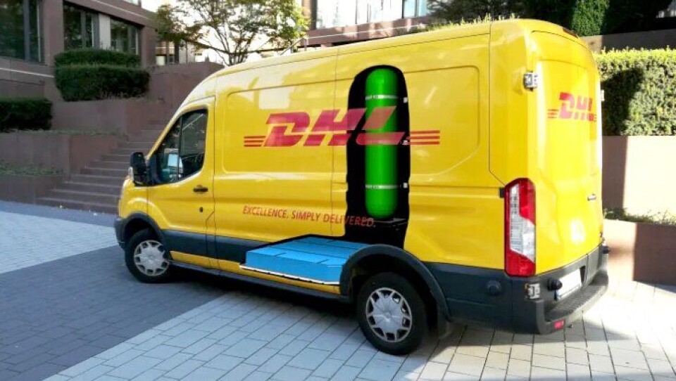 DHL lager 100 slike hydrogenelektriske varebiler til seg selv, i samarbeid med Ford.