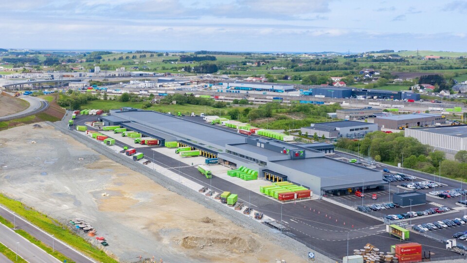 Posten og Brings nye logistikksenter ligger i Vagle Næringspark i Sandnes.