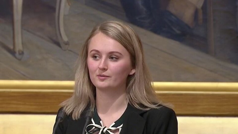 Stortingsrepresentant Elizabeth Asjord Sire fra Høyre. Foto: Stortinget.