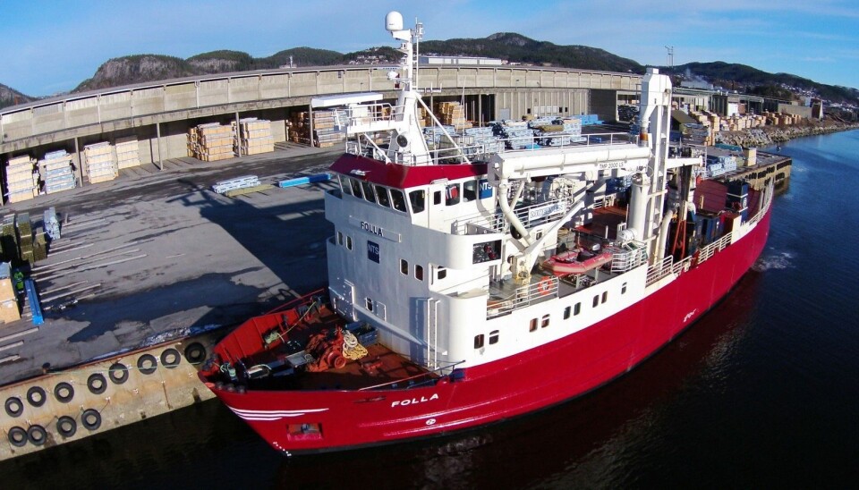 MS Folla settes inn i rute fra Trondheim til Øksfjord.