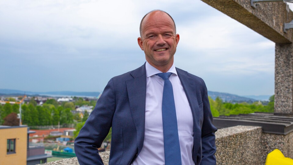 NHO-sjef Ole Erik Almlid skrytet av PostNord på selskapets årlige Futurum-konferanse.