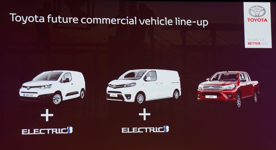Fremtidige varebilmodeller fra Toyota. Fremtidige varebilmodeller fra Toyota.