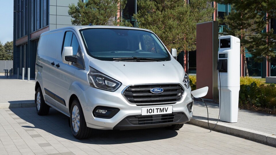 I London sentrum oppnådde Ford 75 prosent elektrisk drift med hybrid-varianten av Transit Custom.